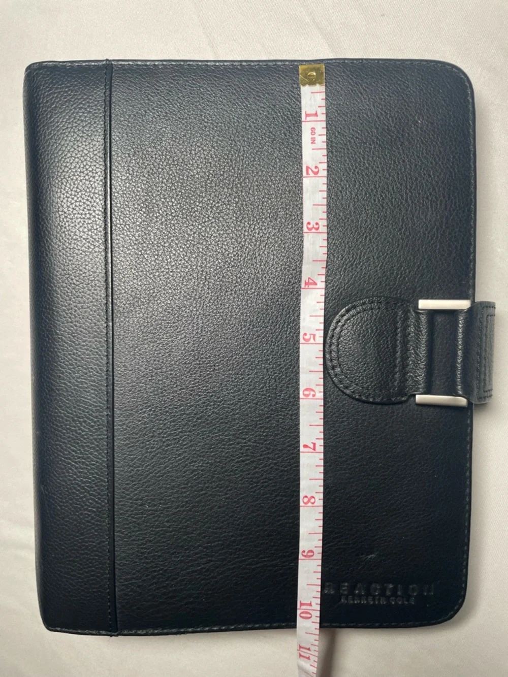 Kenneth Cole Reaction Black Leather Binder Portfolio